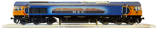 7D-066-003S Class 66 709 GBRF Sorrento MSC Livery Diesel Locomotive - DCC Sound