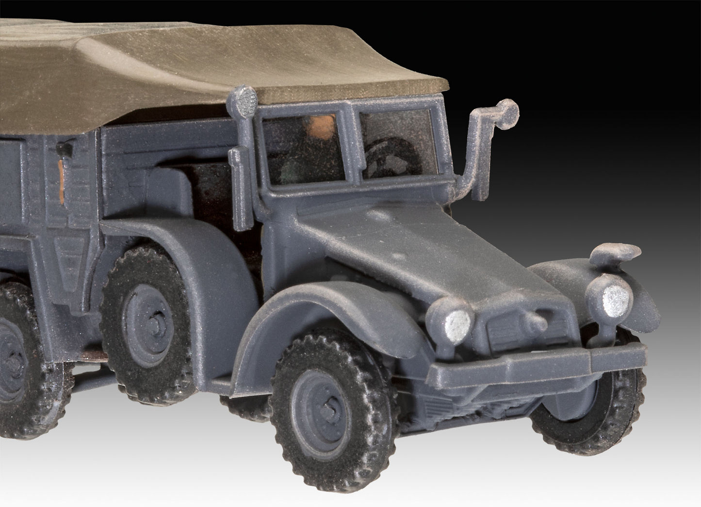 German Krupp Protze KFZ 69 W/3.7CM PAK (1:76 Scale) Model Kit