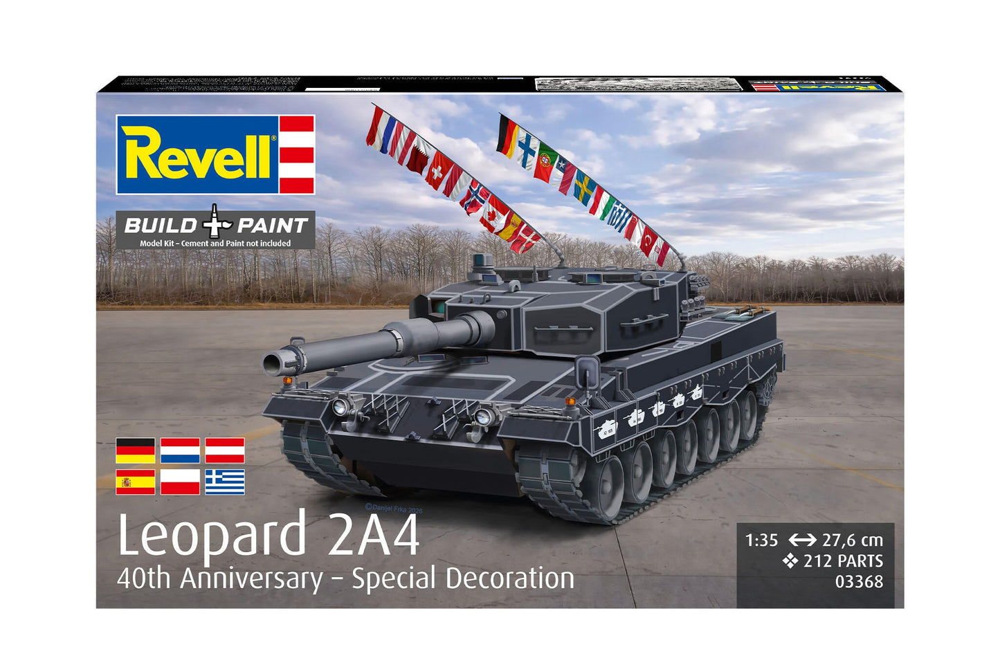 03368 Leopard 2A4 - Special Decoration 40th Anniversary Model Kit