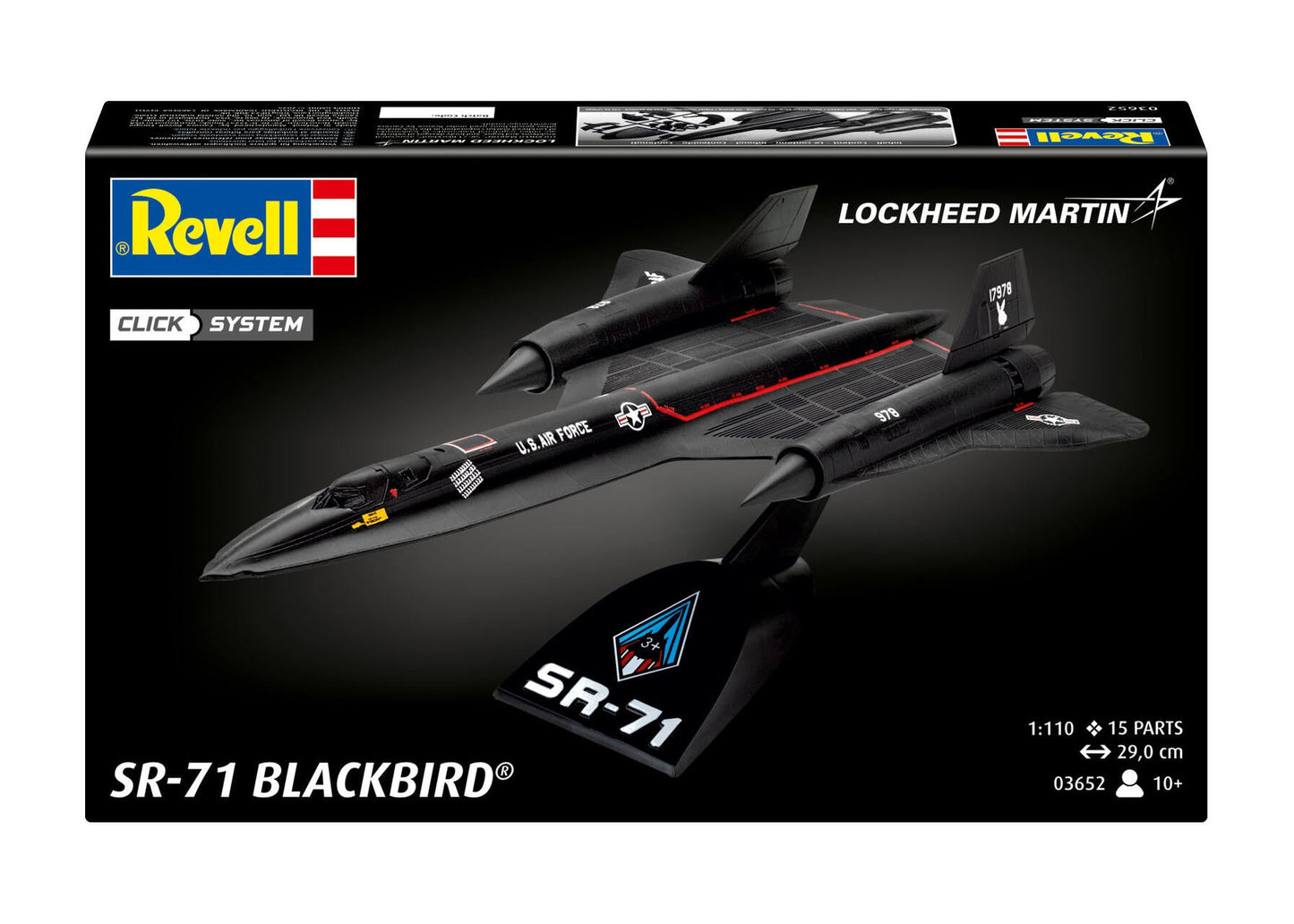 Lockheed SR-71 Blackbird (Click System) Model Kit