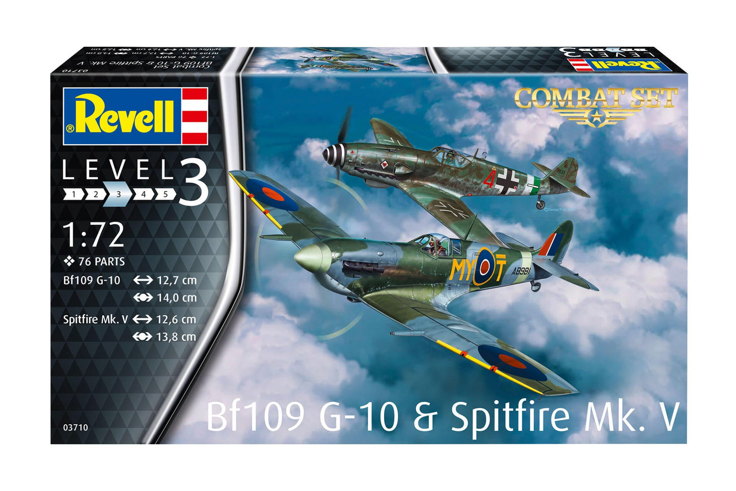 Combat Set Messerschmitt Bf109G-10 & Spitfire Mk.V Model Kit