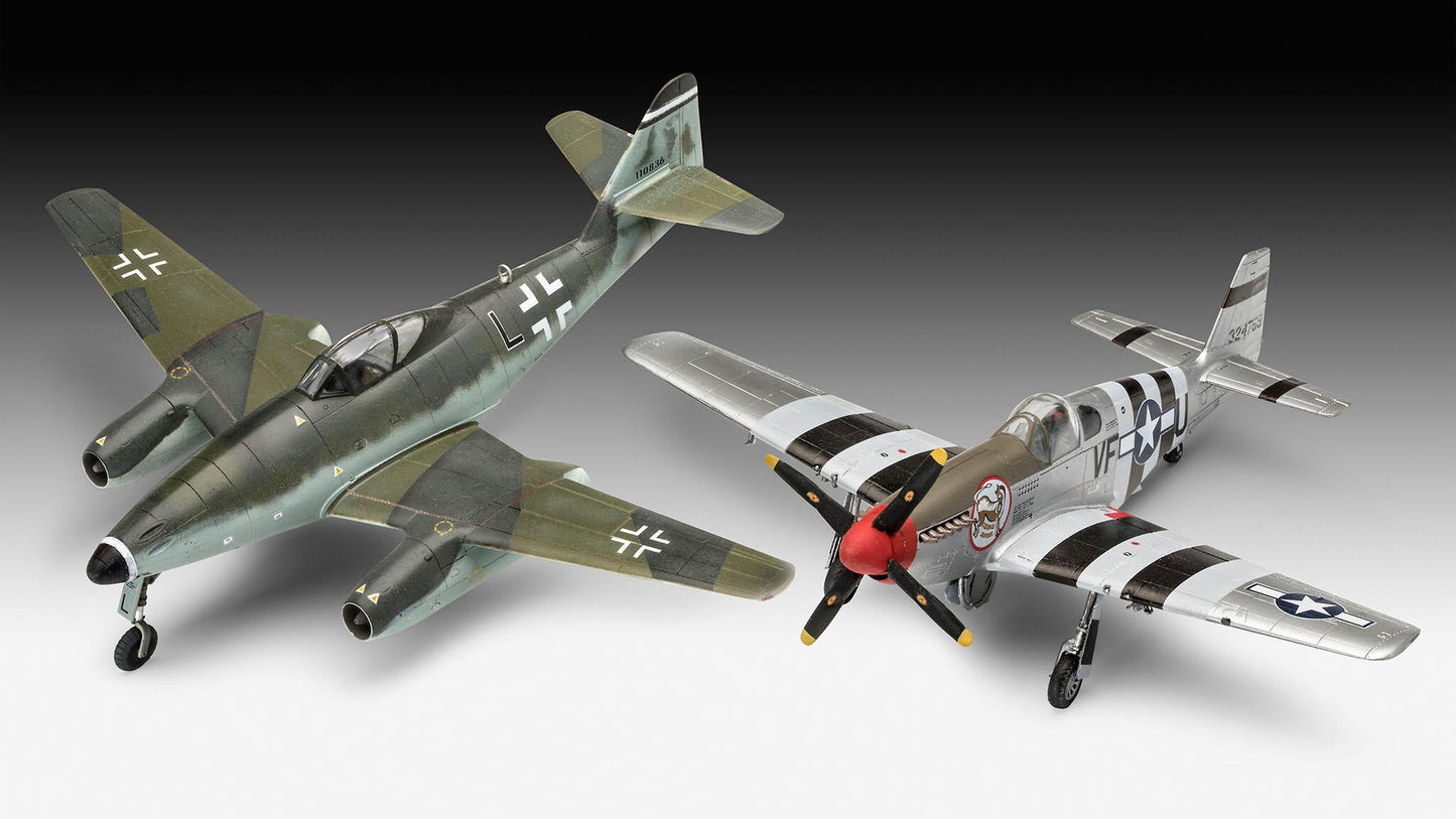 Combat Set Messerschmitt Me262 & P-51B Mustang model kit