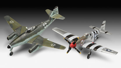 Combat Set Messerschmitt Me262 & P-51B Mustang model kit