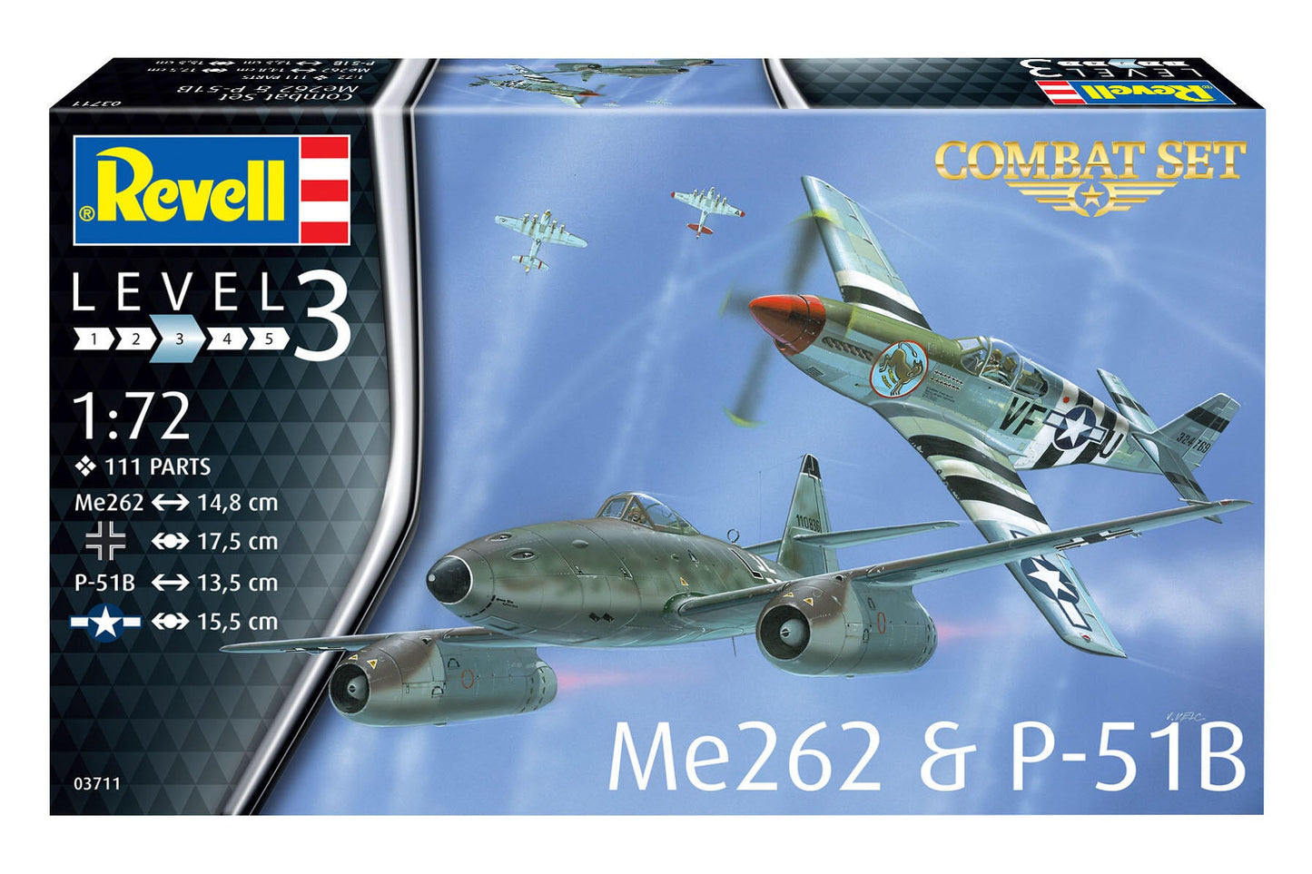 Combat Set Messerschmitt Me262 & P-51B Mustang model kit