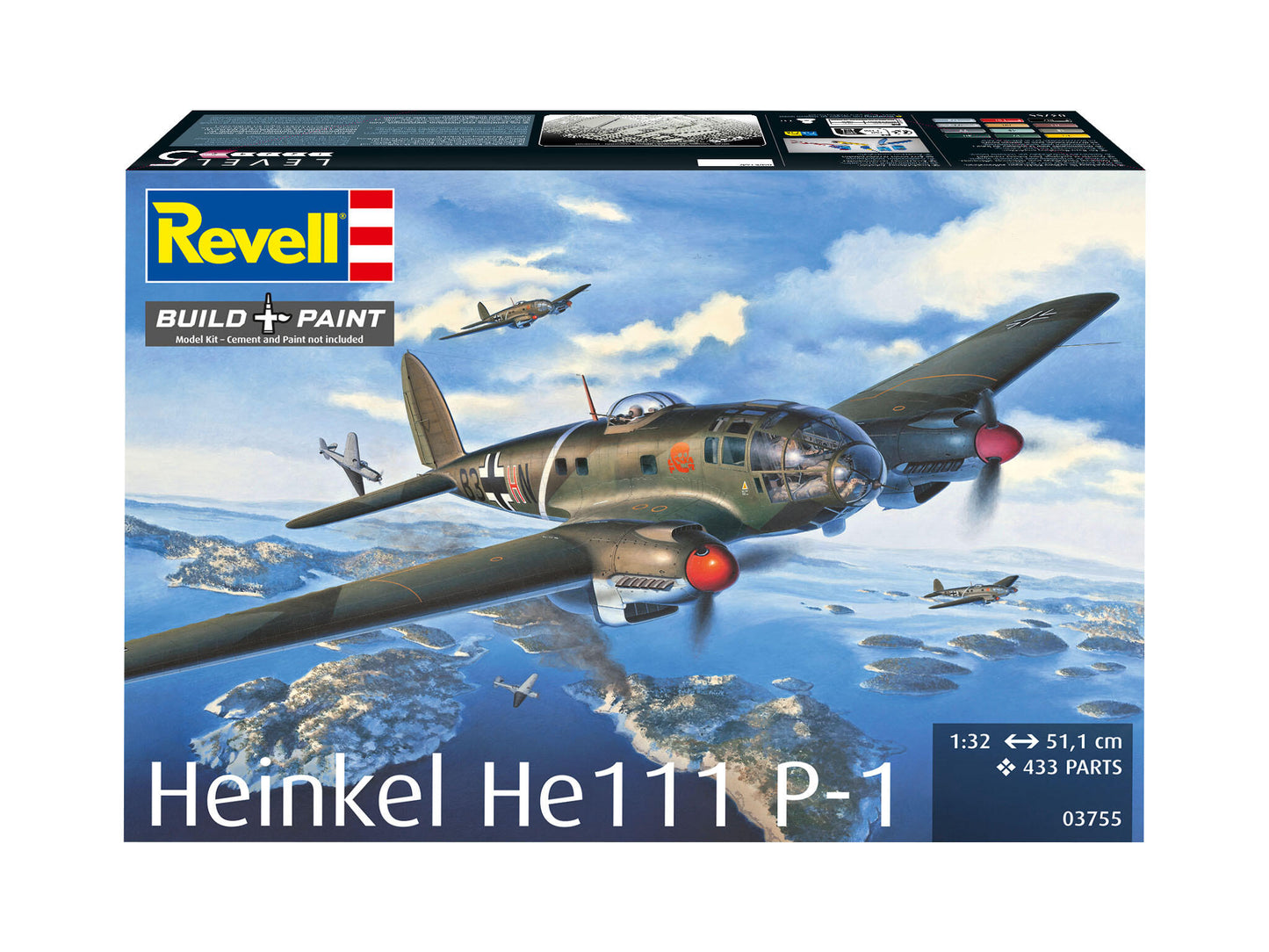 03755 German Heinkel He111P-1 Model Kit