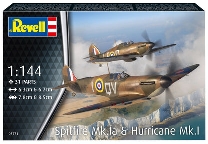 Supermarine Spitfire Mk.Ia & Hawker Hurricane Mk.I Model Kit