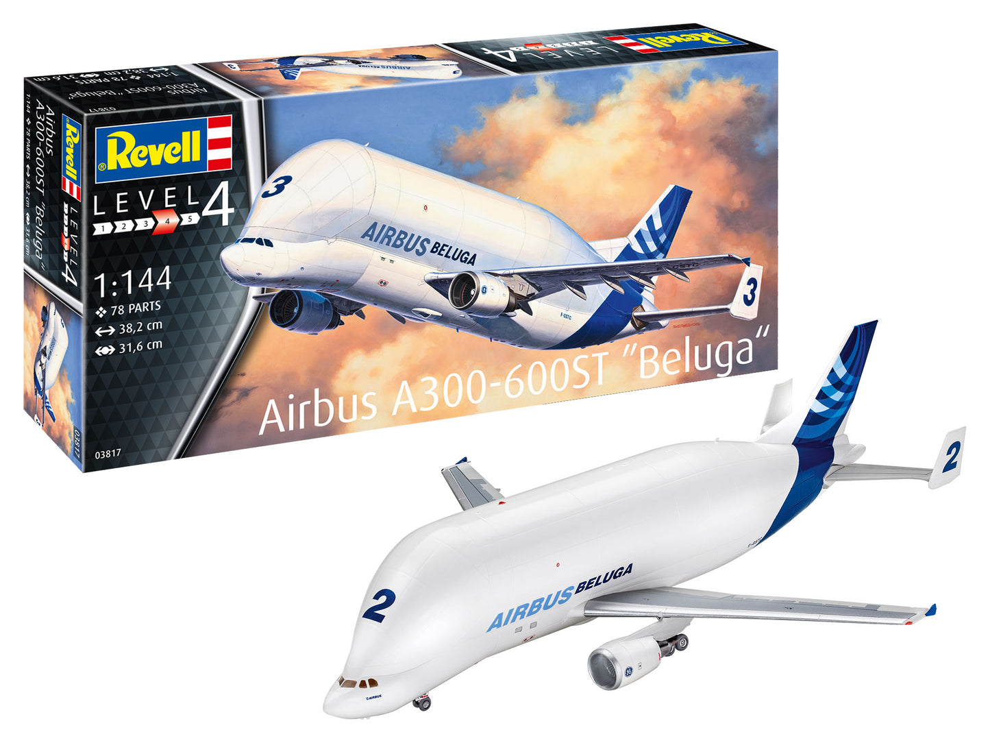 Airbus A300-600ST Beluga (1:144 Scale) Model Kit