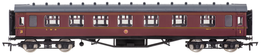 4P-010-352 57ft Stanier Corridor Brake Composite 5526 LMS Lined Maroon
