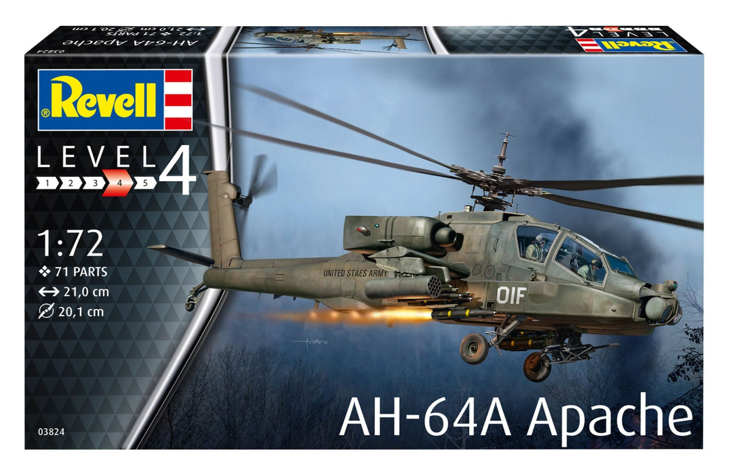 US Boeing AH-64A Apache (1:72 Scale) Model Kit