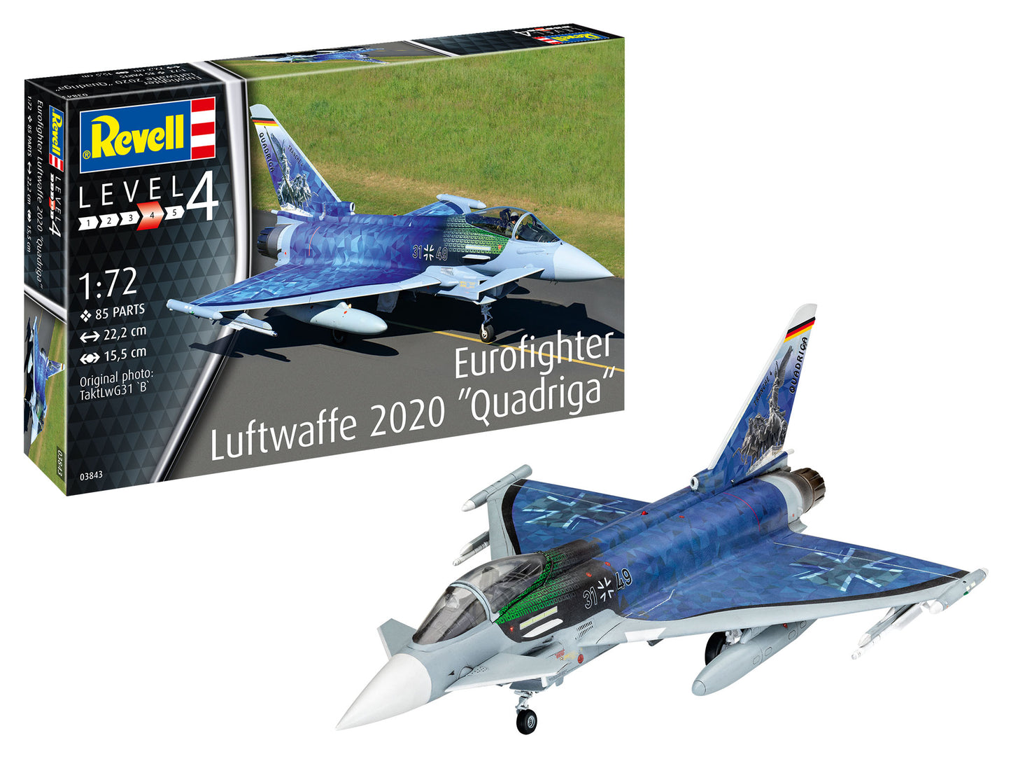 Eurofighter Luftwaffe 2020 Quadriga (1:72 Scale) Model Kit