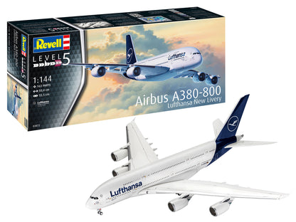 Airbus A380-800 Lufthansa New Livery (1:144 Scale) Model Kit