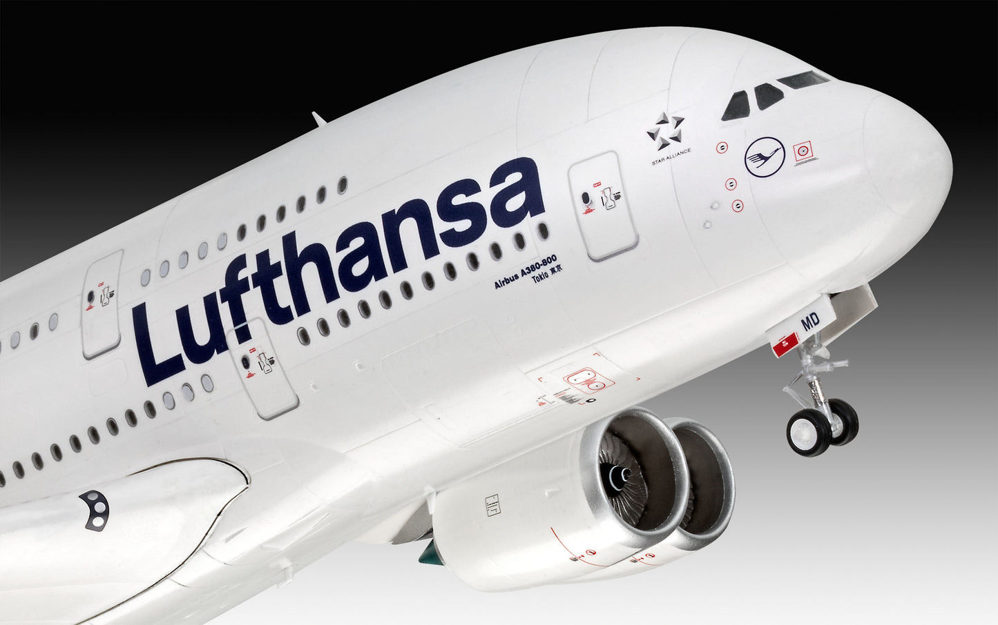 Airbus A380-800 Lufthansa New Livery (1:144 Scale) Model Kit