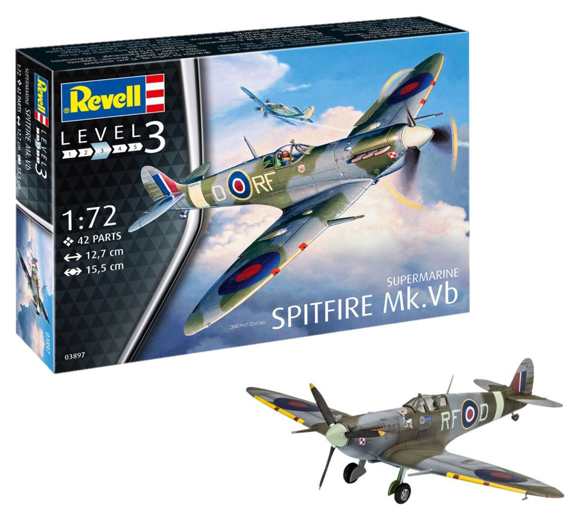 Revell 03897 Supermarine Spitfire Mk.Vb Model Kit – Rails of Sheffield