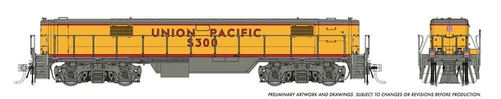 HO EMD GP40 Mother+Slug (DC/DCC/Sound): Union Pacific: #3000 + #S-300