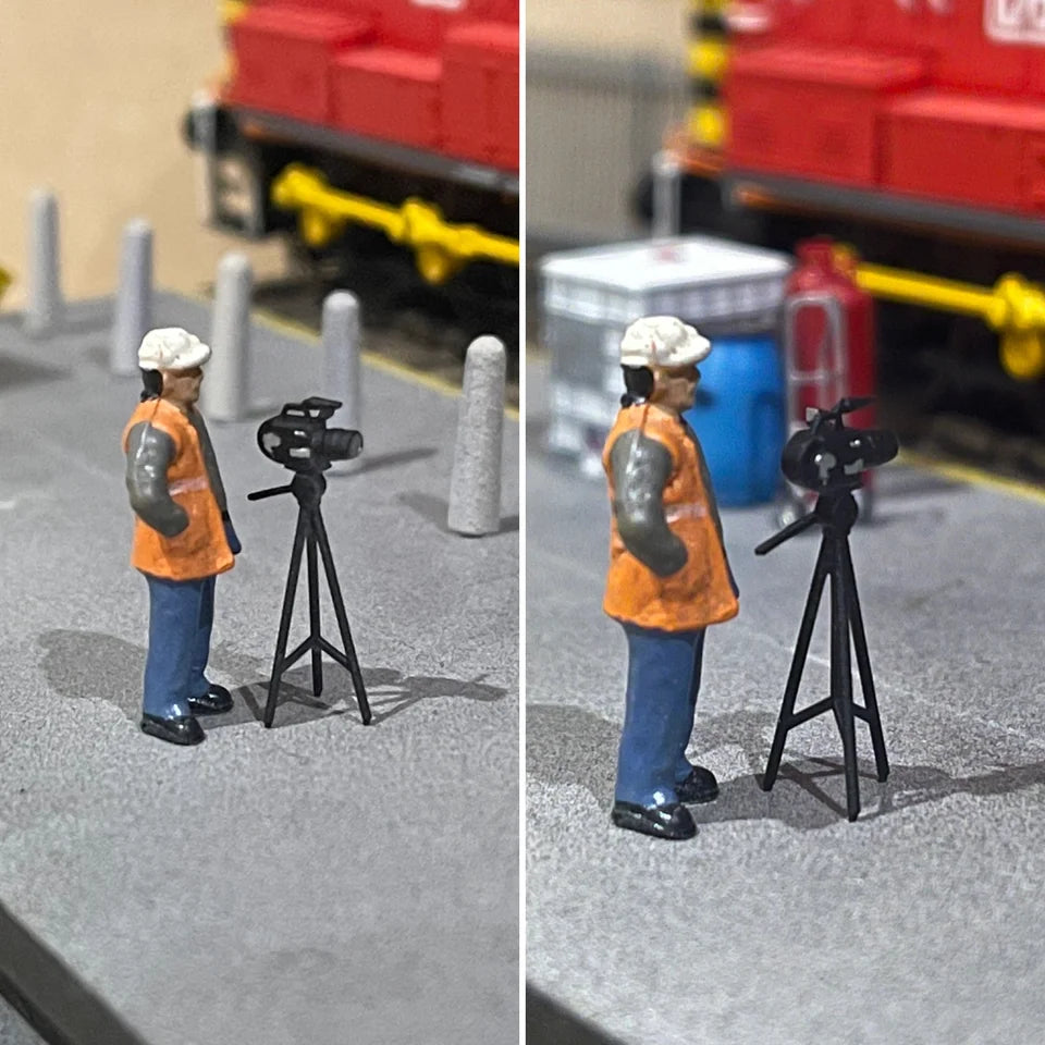 OO Gauge Video Cameras (Pack of 4) - Unpainted