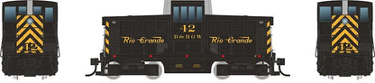 HO GE 44 Tonner (DC/Silent): Rio Grande - Black & Yellow: #38