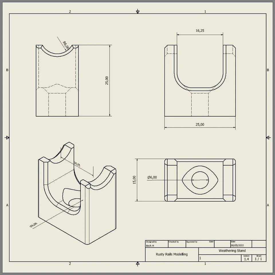 OO Gauge Weathering Stands (Pack of 4)