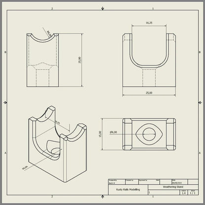 OO Gauge Weathering Stands (Pack of 4)