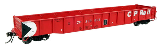 HO 52'6" Gondola: CP Rail - Action Red Scheme -  6 pack