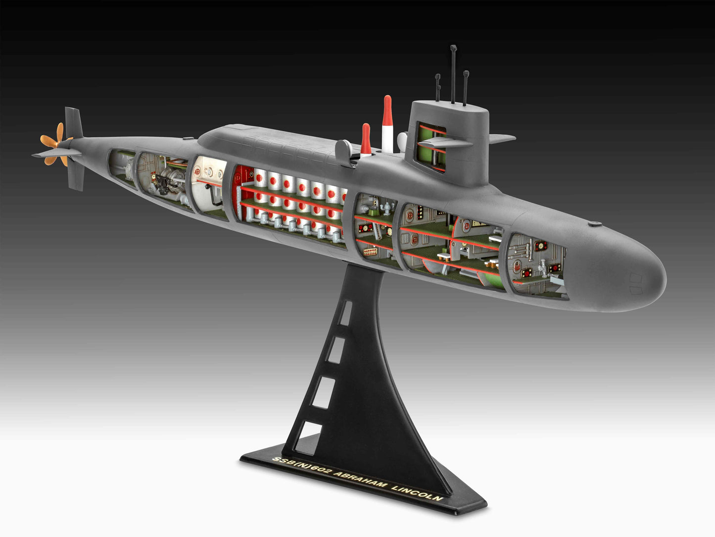 S.S.B. Abraham Lincoln with Interior Model Kit