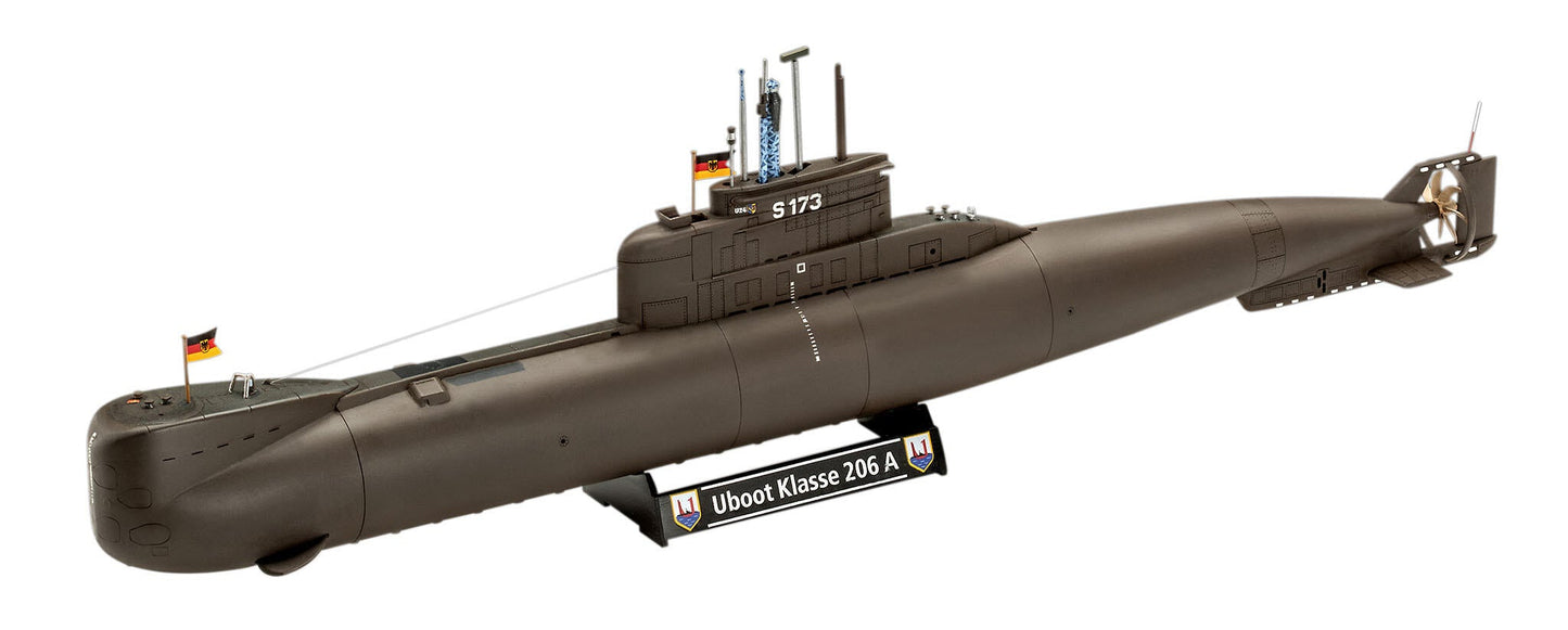 70 years of the German Armed Forces: Wilhelm Bauer, Type 206A, Class2 Model Kit