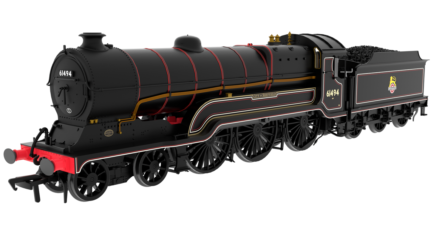 812009 LNER B2 Class 4-6-0 No.61494 'City of Sheffield' - 'What-If' BR Early Crest Lined Black  Steam Locomotive