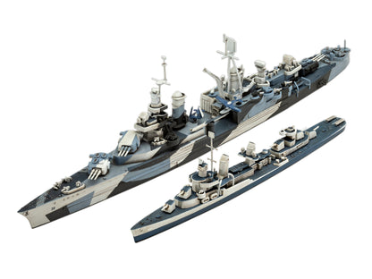 Gift Set Pacific Warriors (USS Fletcher & Indianapolis) Model Kit