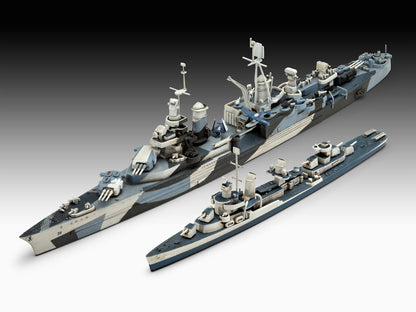 Gift Set Pacific Warriors (USS Fletcher & Indianapolis) Model Kit