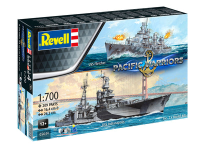 Gift Set Pacific Warriors (USS Fletcher & Indianapolis) Model Kit