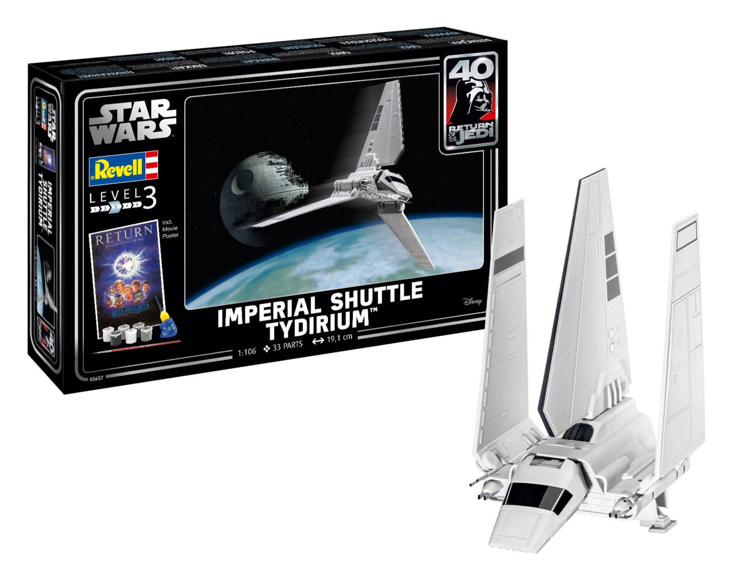 Return of the Jedi 40th Imperial Shuttle Tydirium (1:106 Scale) Model Kit