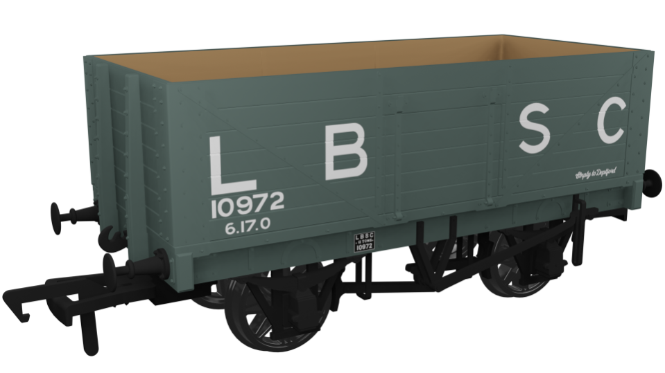 LBSCR 12T 7 Plank Coal Wagon (SR Dia.1373) LB&SCR No.10972