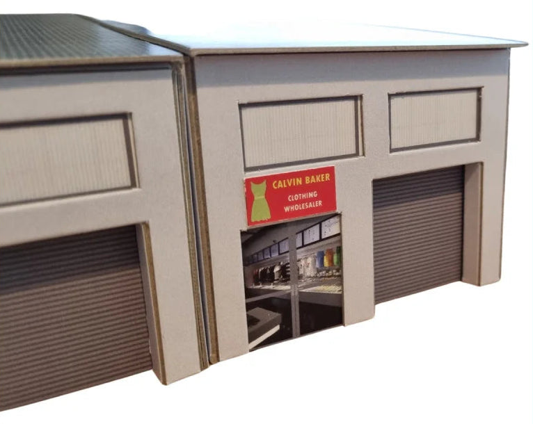 1:76 Scale Modern Industrial Units Model Card Kit (Pack of 2)