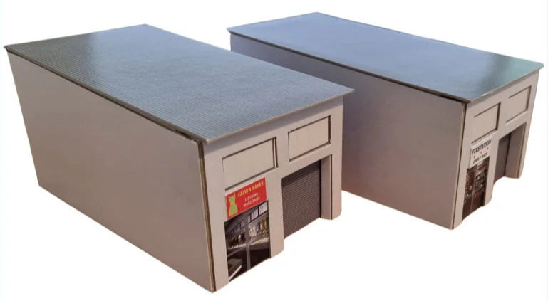 1:76 Scale Modern Industrial Units Model Card Kit (Pack of 2)