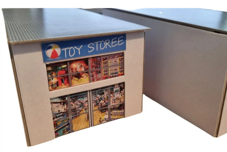 1:76 Scale Modern Retail Units Model Card Kit (Pack of 2)