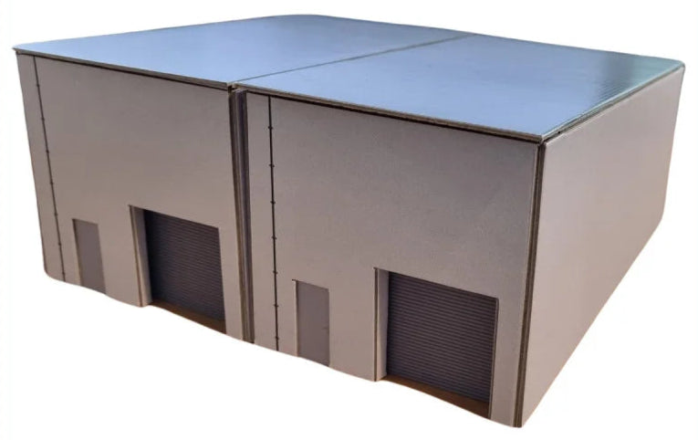 1:76 Scale Modern Retail Units Model Card Kit (Pack of 2)