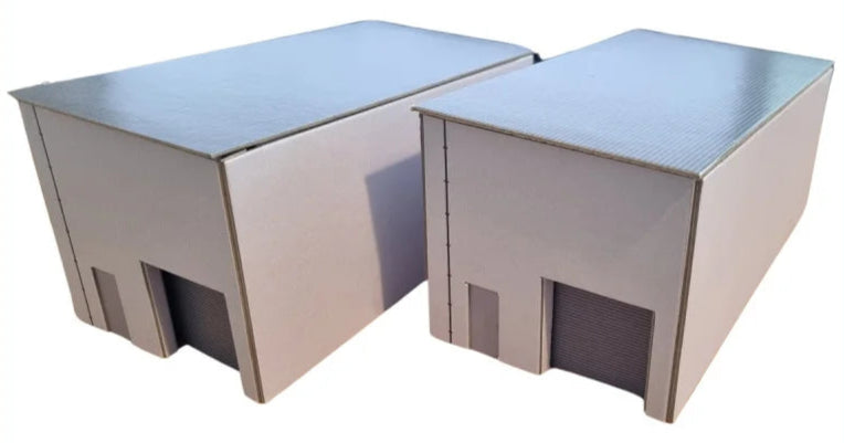 1:76 Scale Modern Retail Units Model Card Kit (Pack of 2)