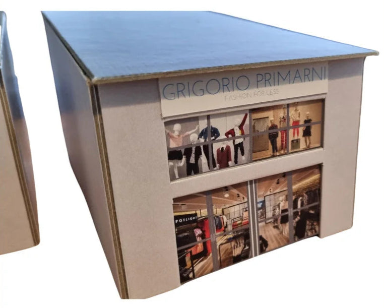 1:76 Scale Modern Retail Units Model Card Kit (Pack of 2)