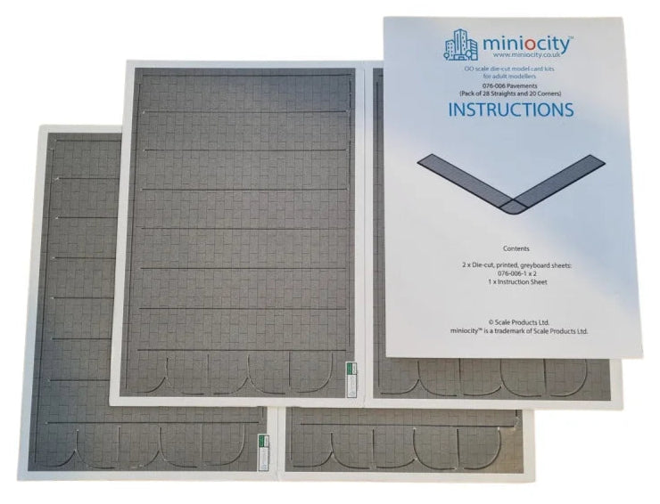 1:76 Scale Pavement Sections Model Card Kit