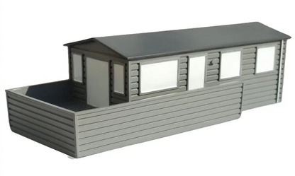 076-1000 1:76 Scale Hand Painted Resin Static Caravan Model