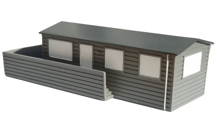 076-1000 1:76 Scale Hand Painted Resin Static Caravan Model