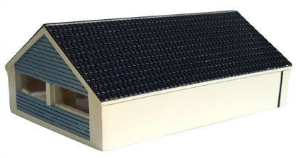 076-1001 1:76 Scale Hand Painted Resin Modern Bungalow Model