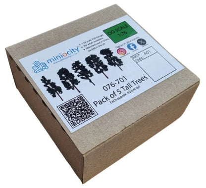 1:76 Scale Tall Trees Scenery (Pack of 5)