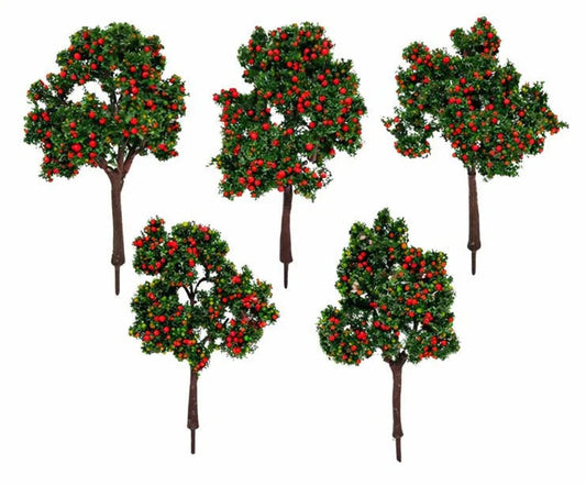 1:76 Scale Red Fruit Trees (6 Pack)