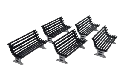 1:76 Scale Station Benches (Pack of 5)