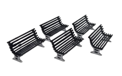 1:76 Scale Station Benches (Pack of 5)