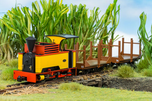 986508 Sirdar Class 0-4-0 Kerr, Stuart & Co. Long-Tank Plain Yellow Steam Locomotive - DCC Fitted