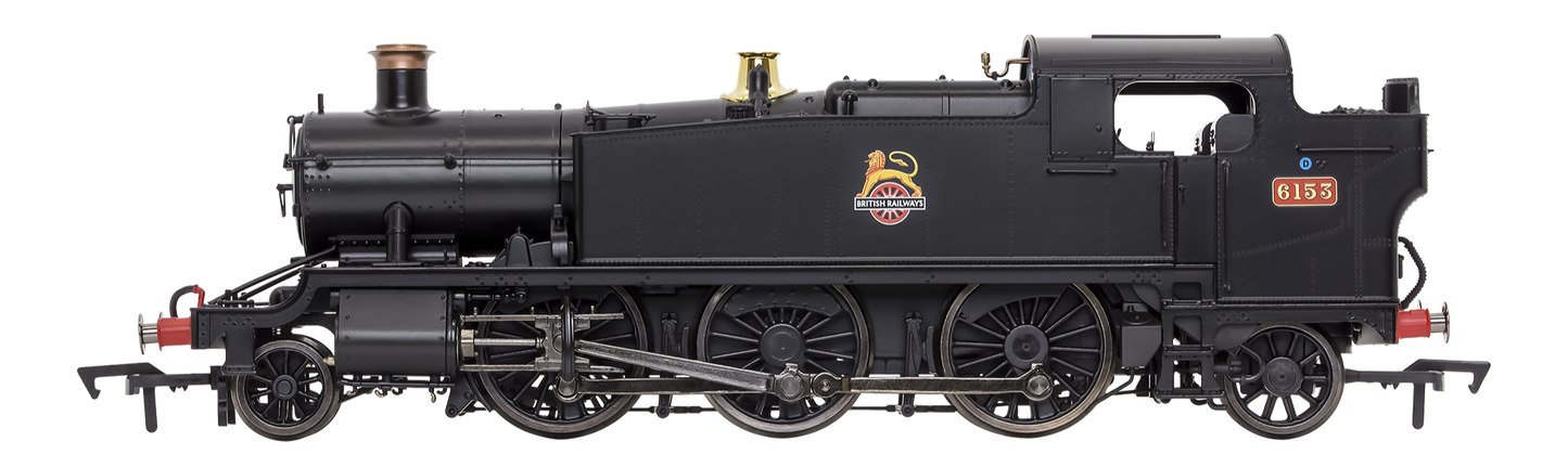 Large Prairie 6153 BR Black Early Crest Steam Locomotive