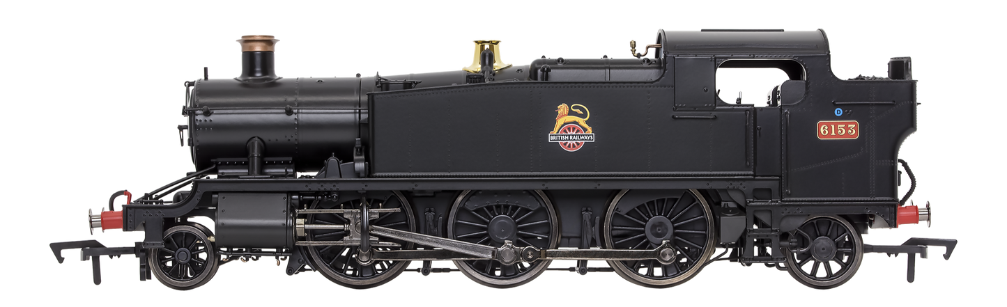 Large Prairie 6153 BR Black Early Crest Steam Locomotive - DCC Fitted