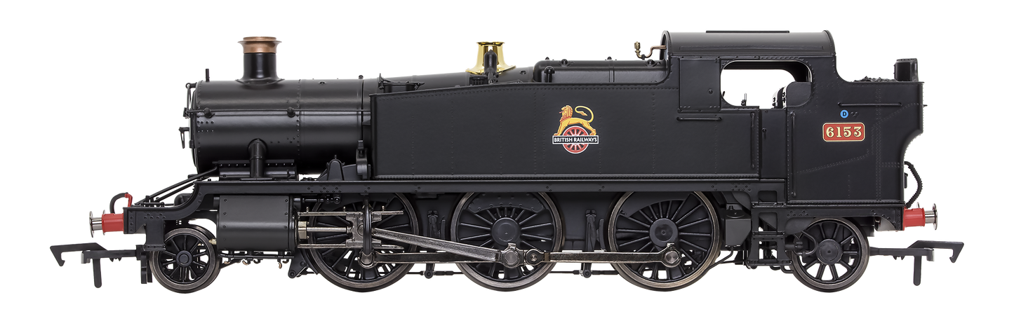 Large Prairie 6153 BR Black Early Crest Steam Locomotive - DCC Sound