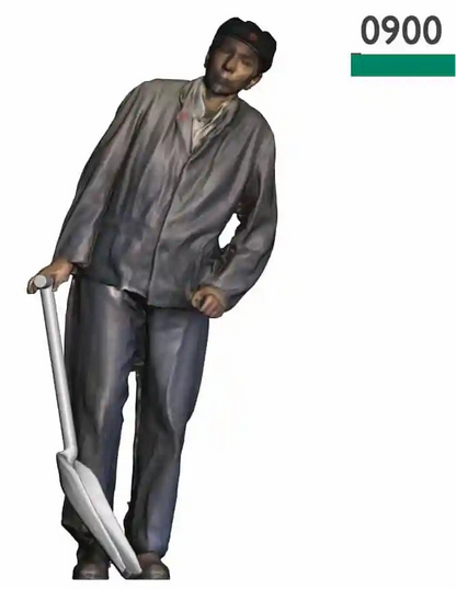 O Gauge Loco Specific Crew - GWR Fireman Leaning with Shovel